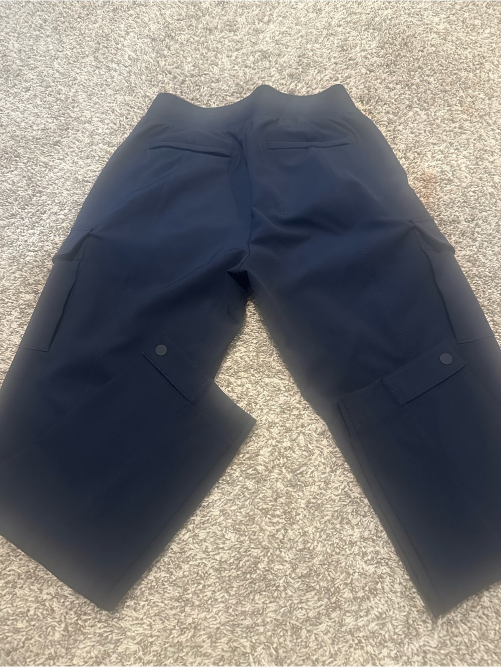 Athleta Navy Cargo Straight-Leg Women's Pants - Picture 8 of 8